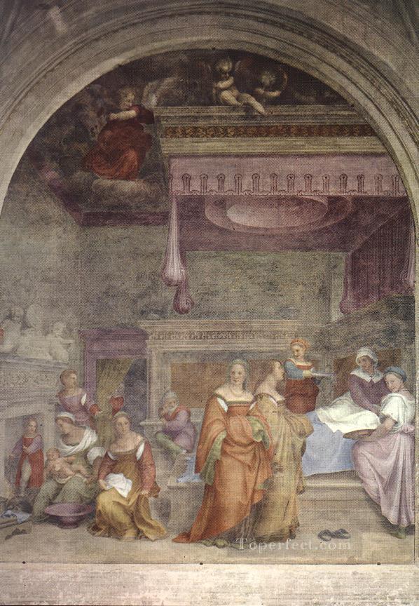 ヴァージン・ルネッサンスのマニエリスムの誕生 アンドレア・デル・サルト油絵